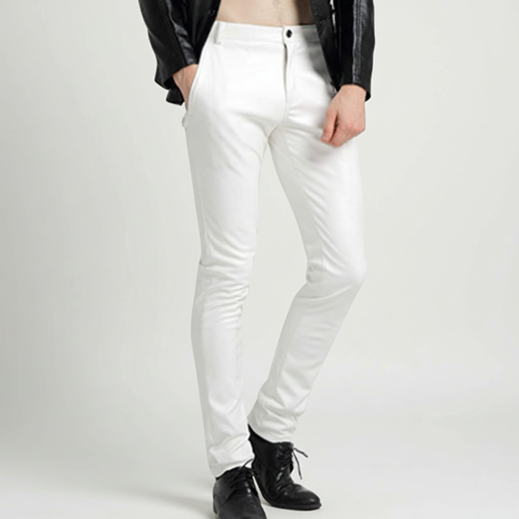 Faux Leather Men's Trousers - Oscar