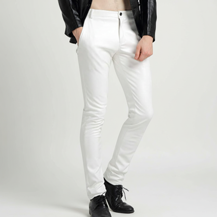 Faux Leather Men's Trousers - Oscar