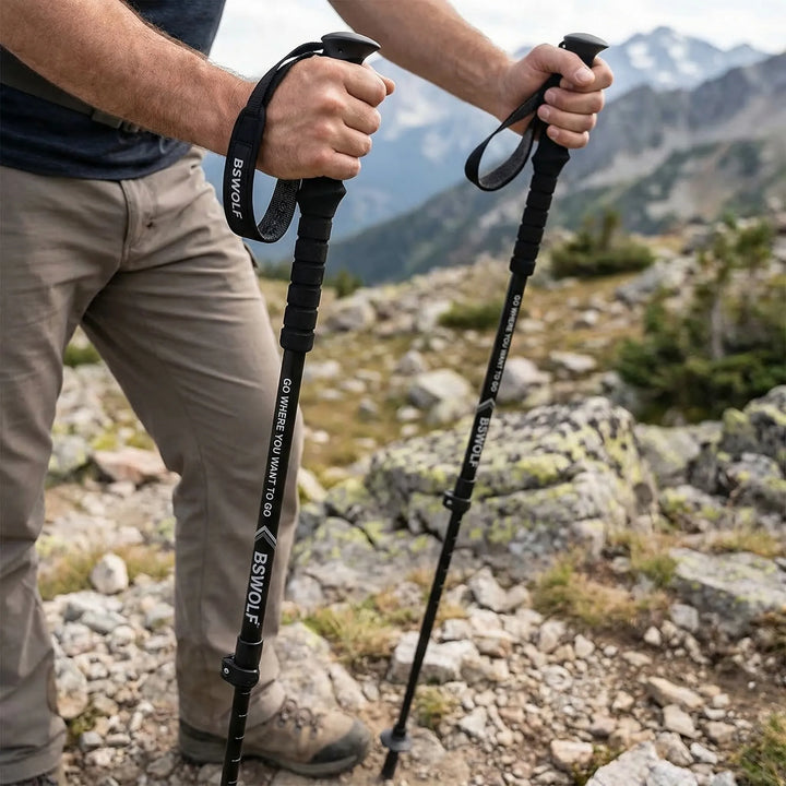 Foldable Ultra-Light Adjustable Trekking Poles - Trekivo