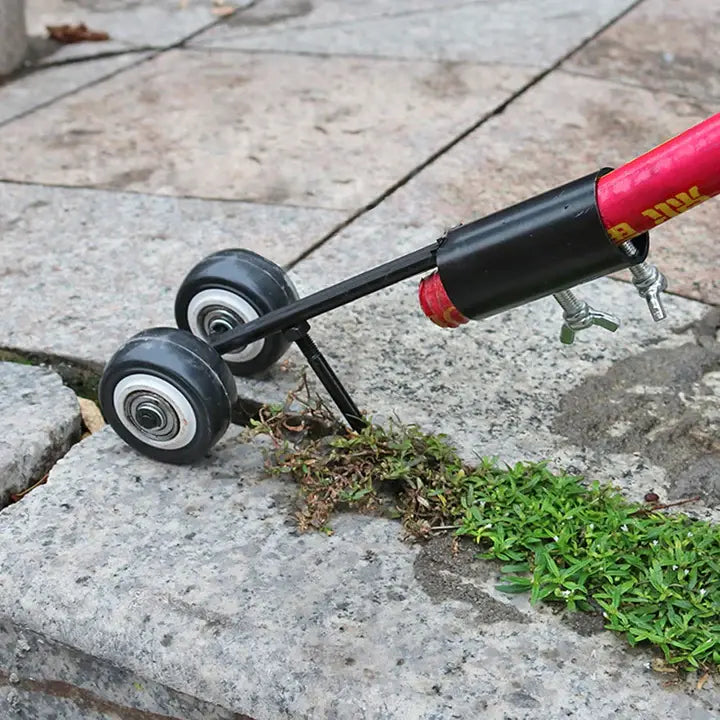 Joint Weeder | Removes Weeds from Paving Joints | Guided Rolling Along Edges | FugenRoll