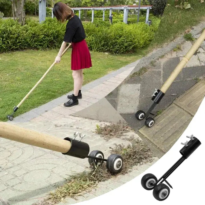 Joint Weeder | Removes Weeds from Paving Joints | Guided Rolling Along Edges | FugenRoll