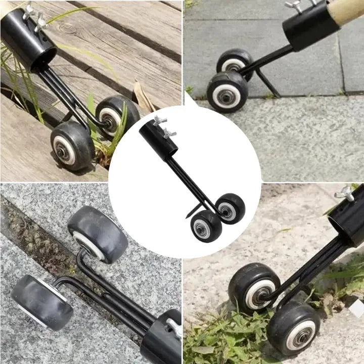 Joint Weeder | Removes Weeds from Paving Joints | Guided Rolling Along Edges | FugenRoll