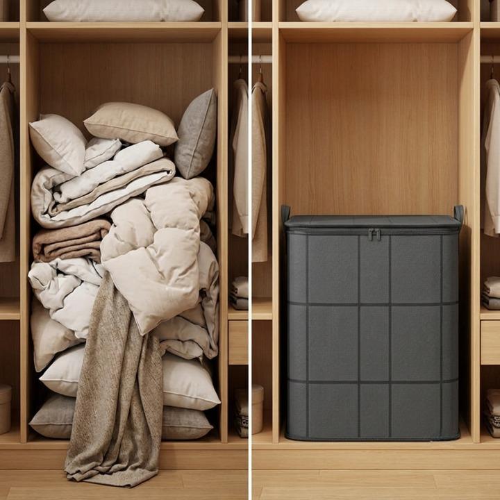 Foldable Bedding Storage Bag with Double Zip, in 3 Sizes
