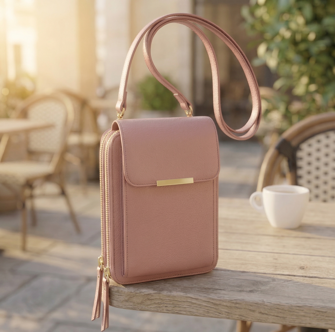 Women's Crossbody Phone Wallet Bag with Touchscreen Window