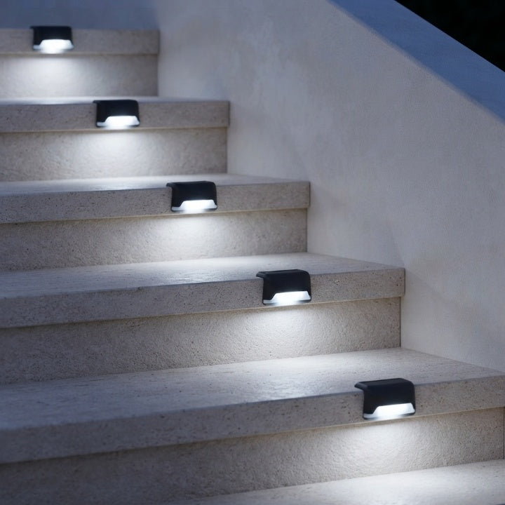 Solar Step Lights, Set of 8 – Self-Charging, Automatic On/Off