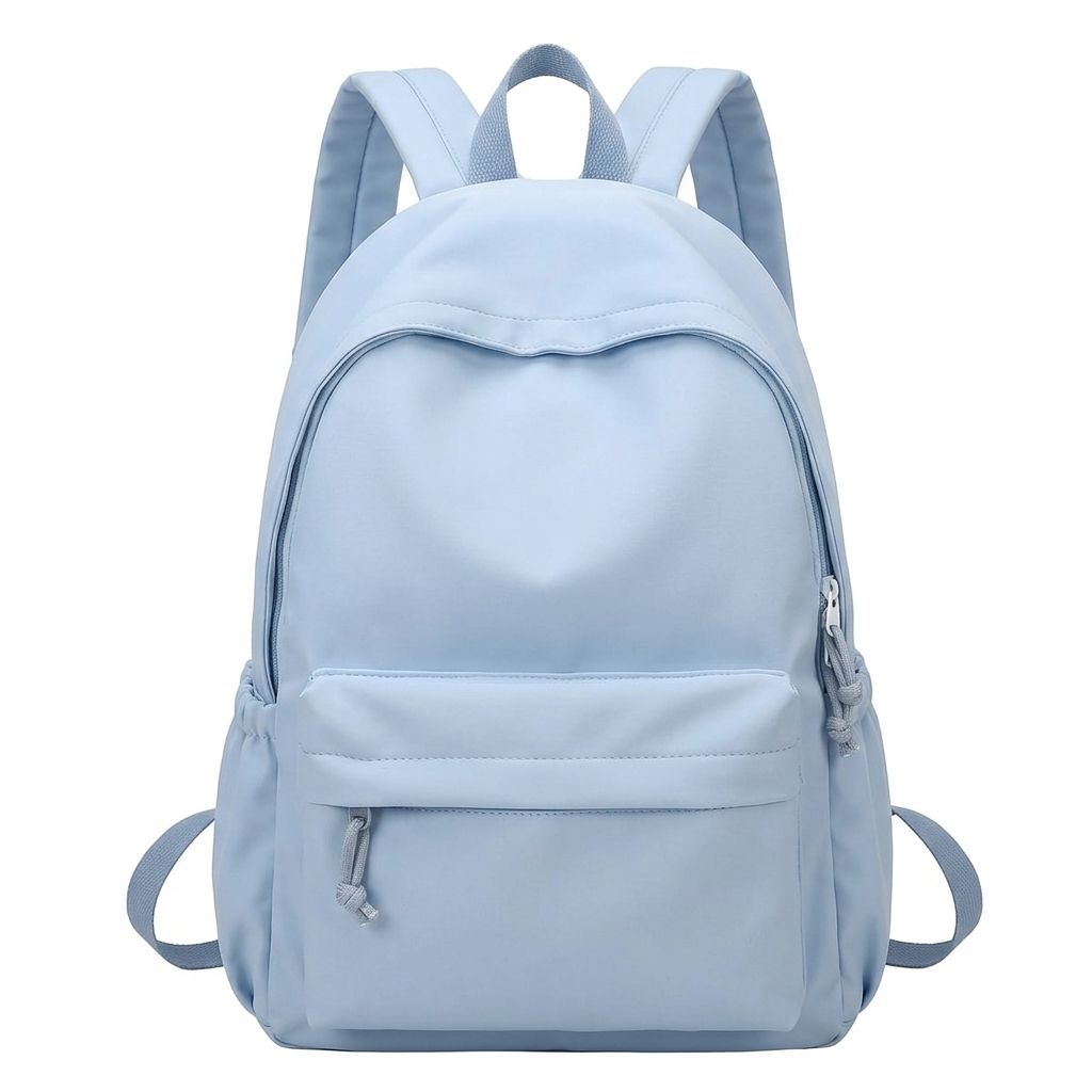 Women's Lightweight Nylon School Backpack in Pastel Colours