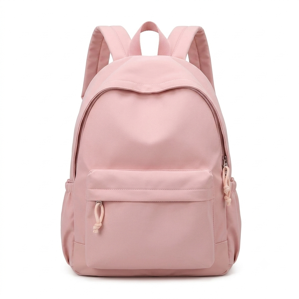 Women's Lightweight Nylon School Backpack in Pastel Colours