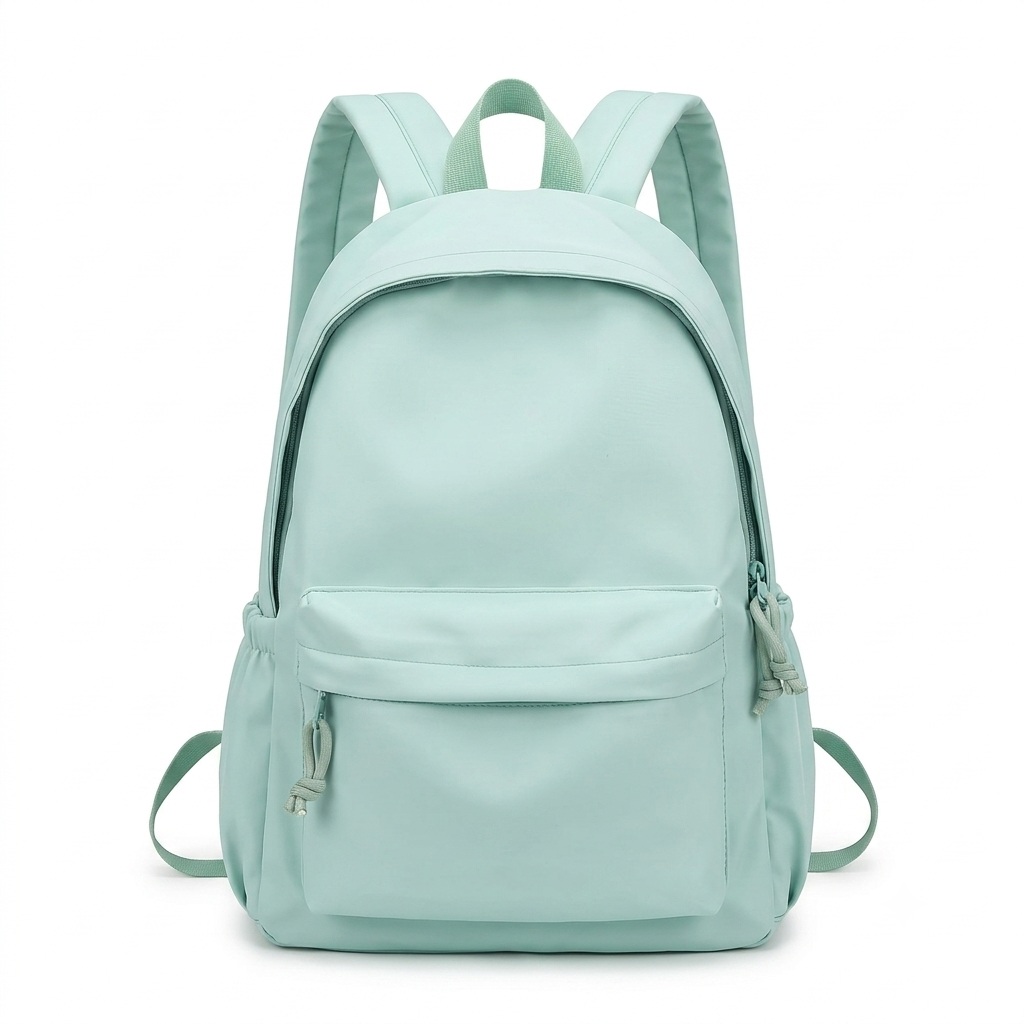 Women's Lightweight Nylon School Backpack in Pastel Colours