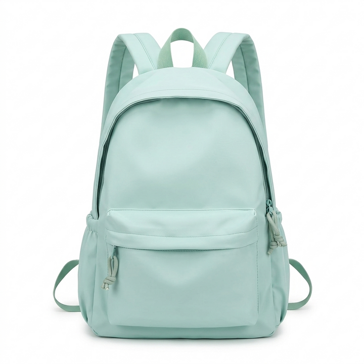 Women's Lightweight Nylon School Backpack in Pastel Colours