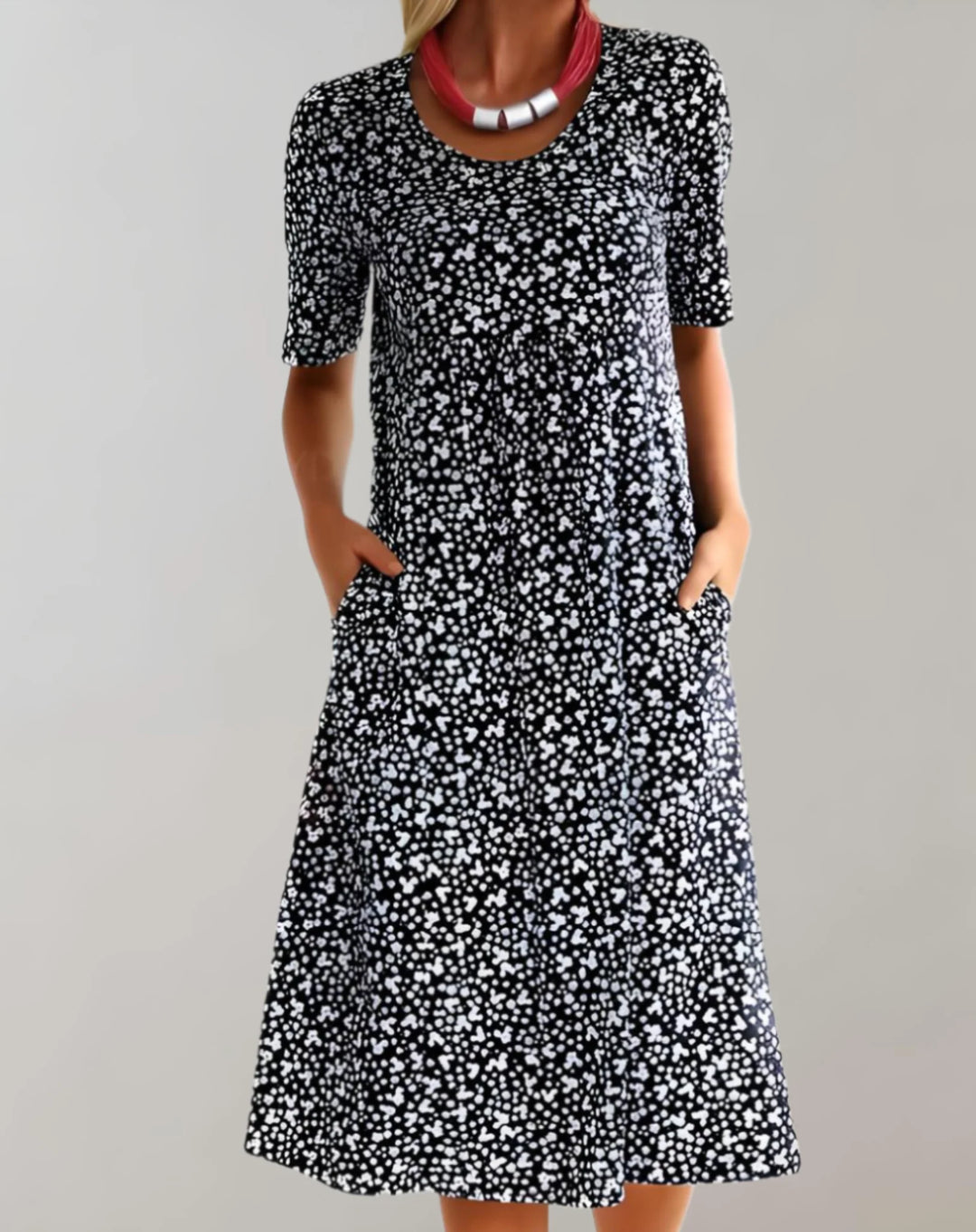 Women’s Lightweight V Neck Casual Dress