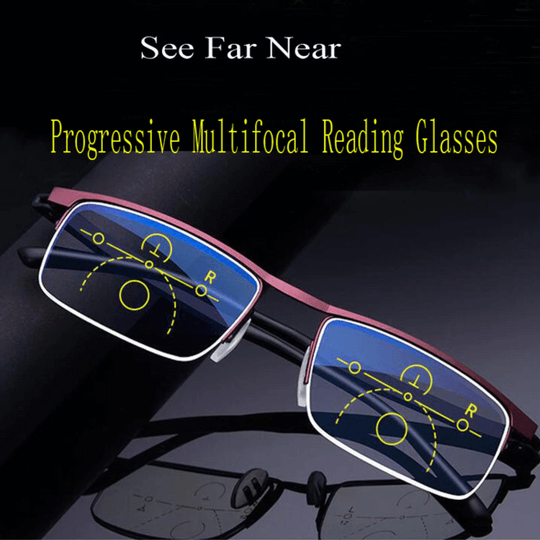 Smart Progressive Reading Glasses with Adaptive Multi-Zone Lenses