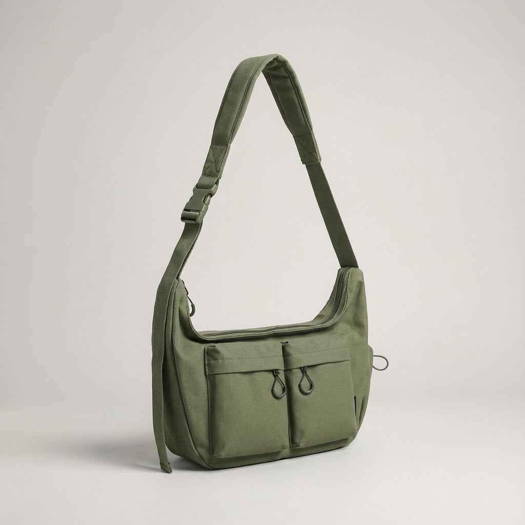 Large Canvas Crossbody Bag - UrbanLoom