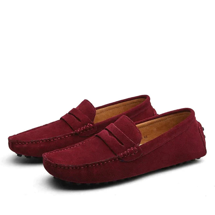 Italian-Style Suede Loafers for Men