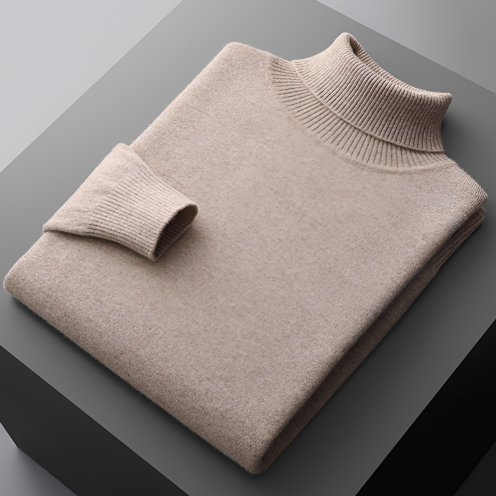 Men’s Knit Turtleneck Sweater – Refined Winter Layer