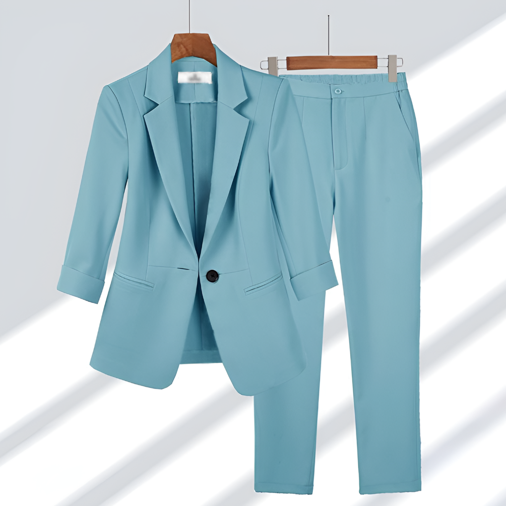Women’s Formal Suit Set with Blazer and Pants