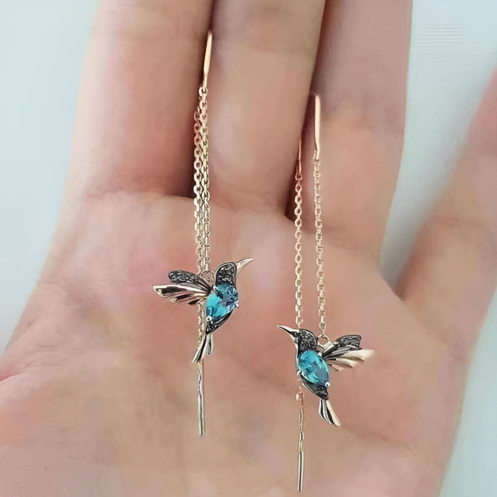 Women’s Hummingbird Drop Earrings