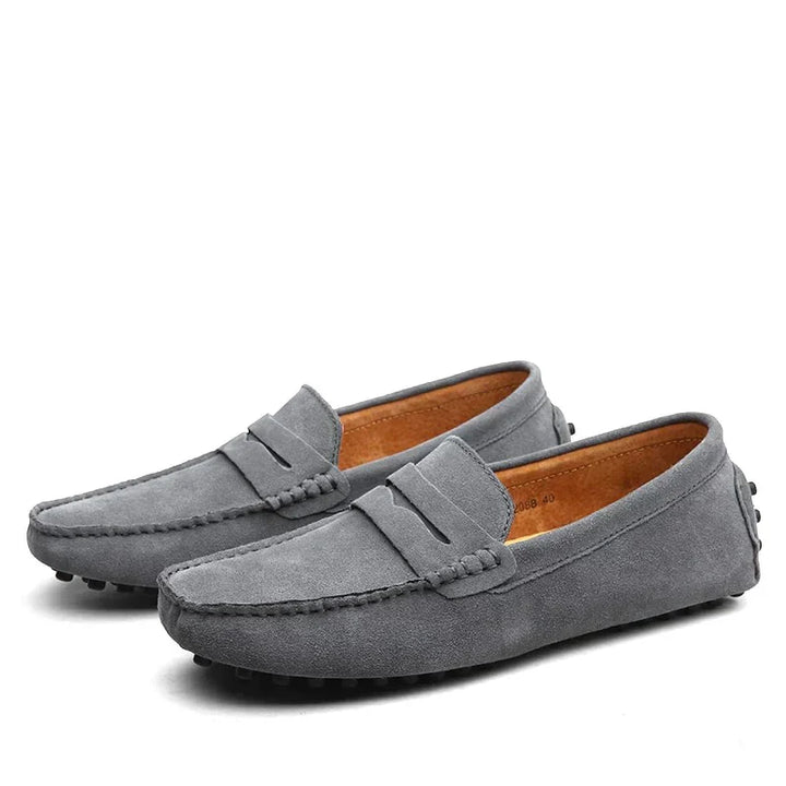 Italian-Style Suede Loafers for Men