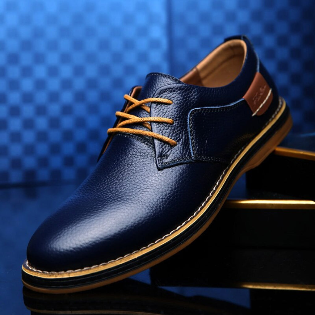 High-Quality Men’s Leather Oxford Shoes | Classic and Stylish