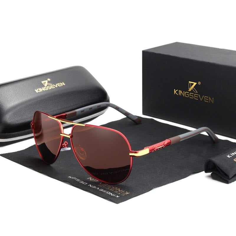 Vintage Polarised Aluminium Sunglasses