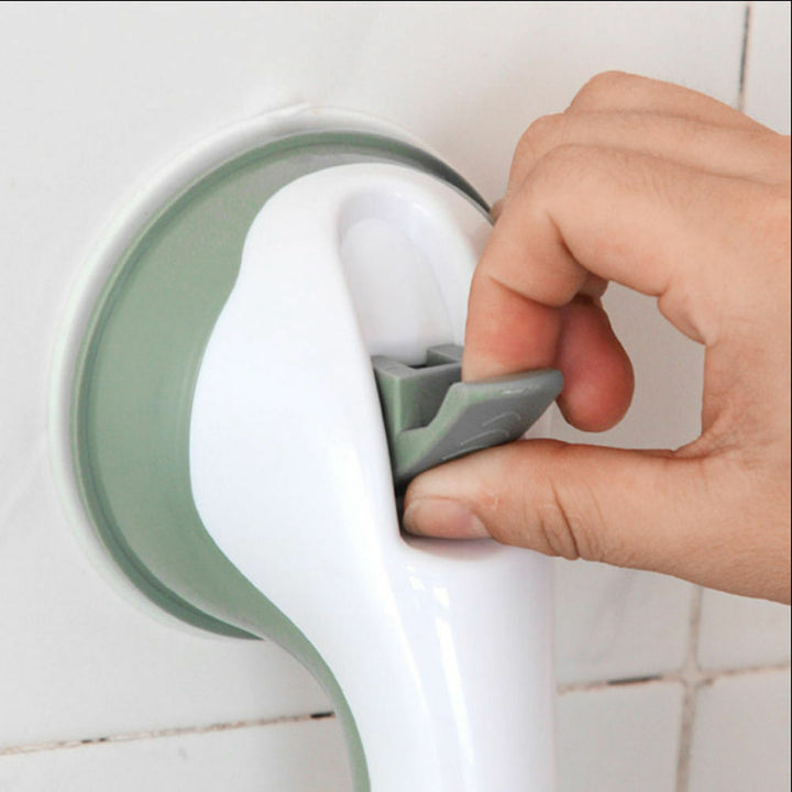 Bathroom Grab Bar | No Drilling | Strong Suction Cup Mount