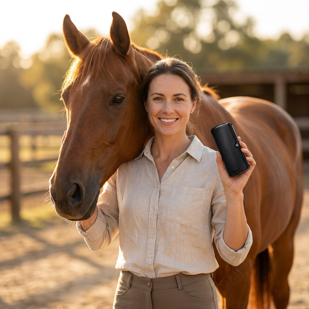Detangling brush for mane, tail and coat - gentle, pain-free grooming
