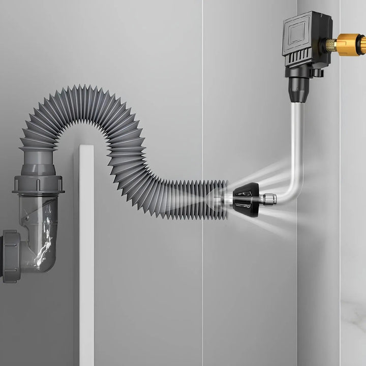 High-Pressure Water Jet Nozzle for Drain Cleaning - Chemical-Free
