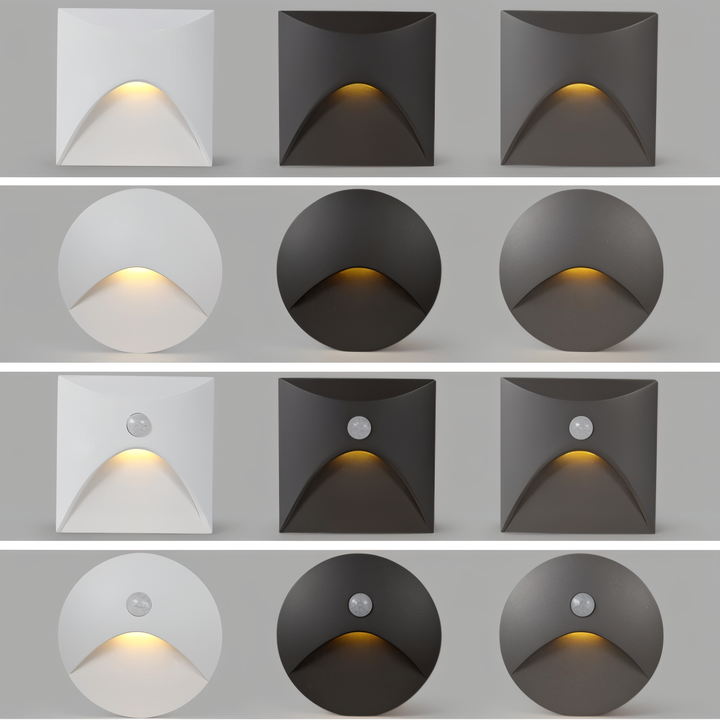 LuminiPath - IP65 Waterproof Wall Light - Indoor and Outdoor Wall Light - LED Wall Light with Motion Sensor