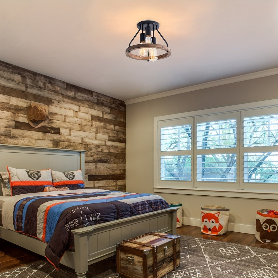 Industrial Farmhouse Ceiling Lamp - Hearthly