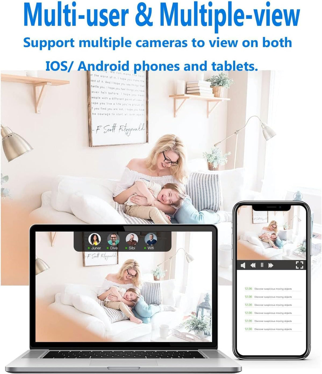 Indoor Camera | Night Vision & Motion Detection | Wi-Fi Access