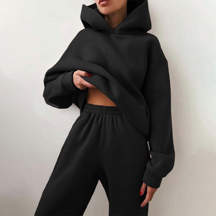 Women's Jogging Set | 2-Piece: Hoodie and Trousers with Stretchy Waistband