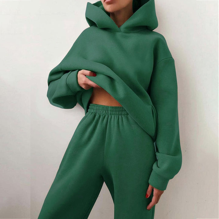 Women's Jogging Set | 2-Piece: Hoodie and Trousers with Stretchy Waistband