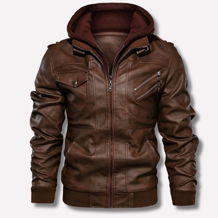Men’s Hooded Jacket with Multiple Pockets