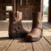Classic Western Slip-On Boots with Short Shaft