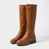 Knee-High Riding Boot with Buckle Fastening - Sheryl