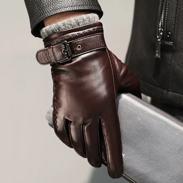 Men's Short-Cuff Glove with Straps - Danny