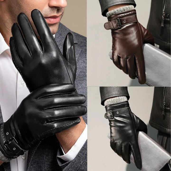 Men's Short-Cuff Glove with Straps - Danny