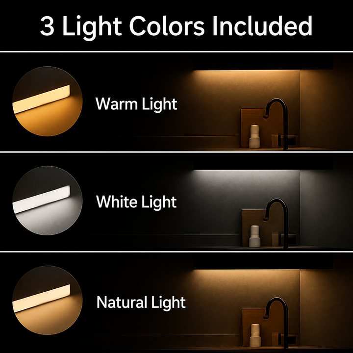 LED Under-Cabinet Light with Motion Sensor, Magnetic, No Drilling