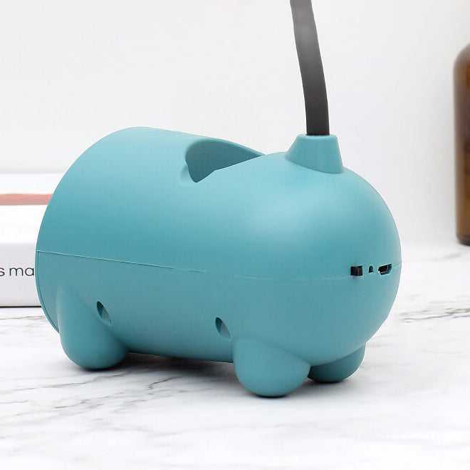 Bunny LED desk lamp with pen holder – touch control & USB charging for girls
