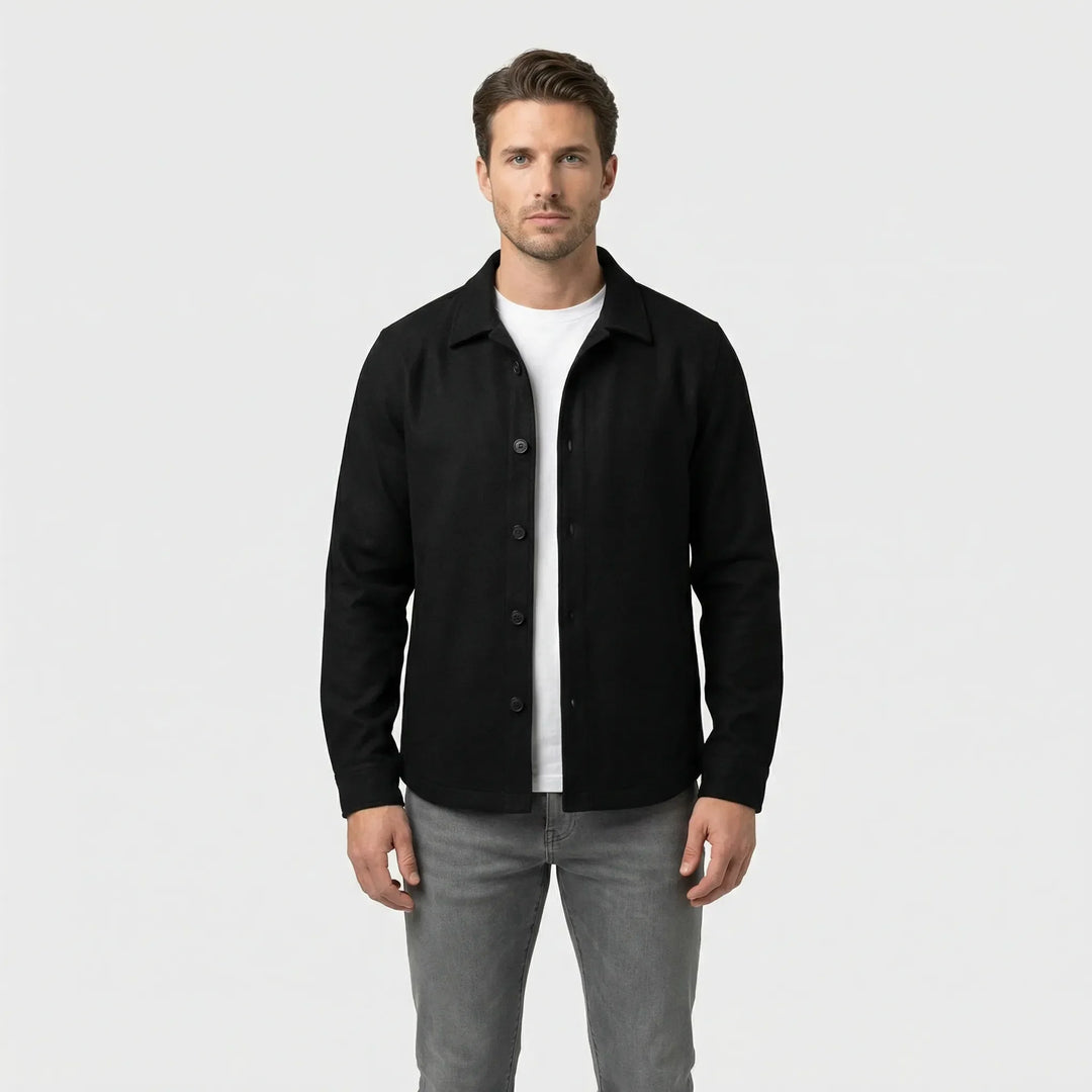 Long-Sleeved Overshirt with Chest Pockets - Pablo