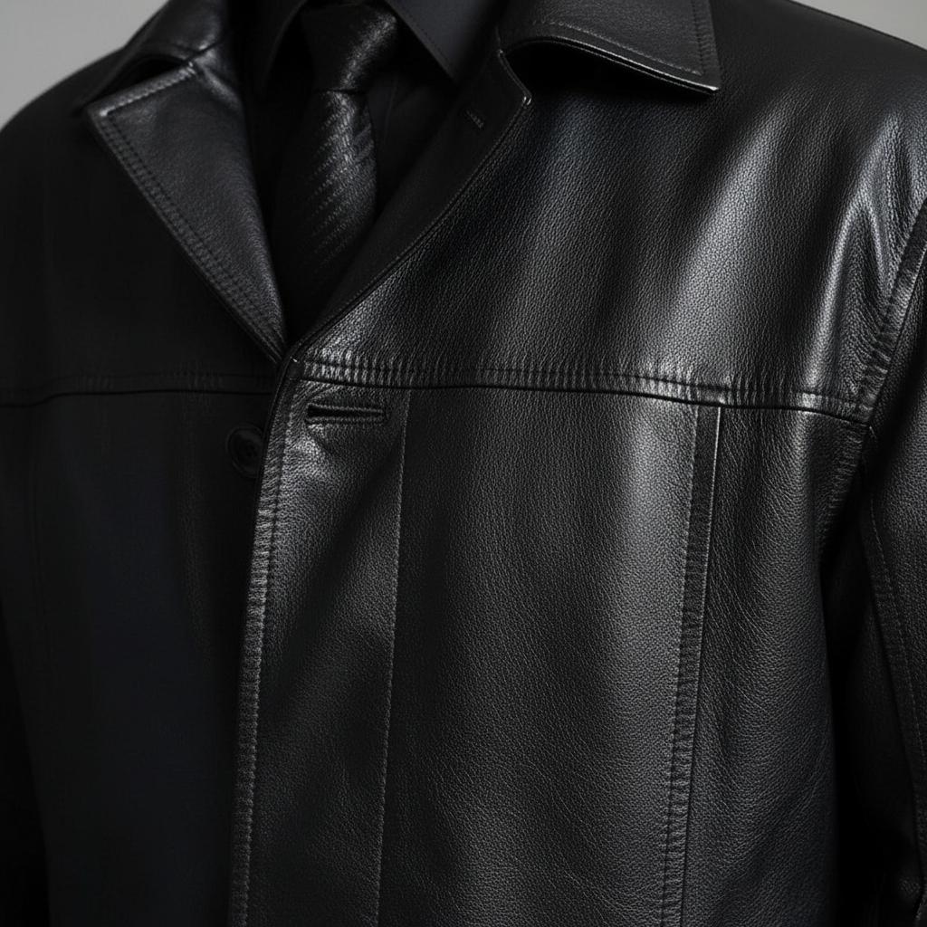 Long Leather Coat - Anton