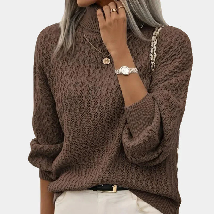 Classic Argyle Turtleneck Sweater