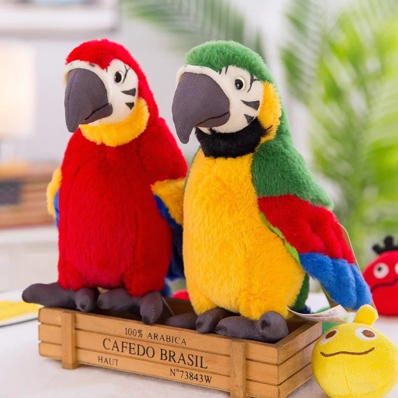 The Talking Parrot Soft Toy - Squawkie