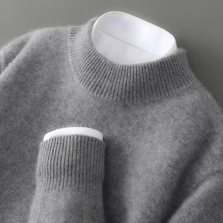 Elegant Women's Cashmere Polo Neck Jumper