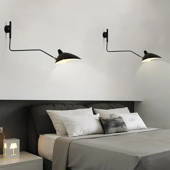 Adjustable Double-Arm Wall Lamp for Reading and Accent Lighting