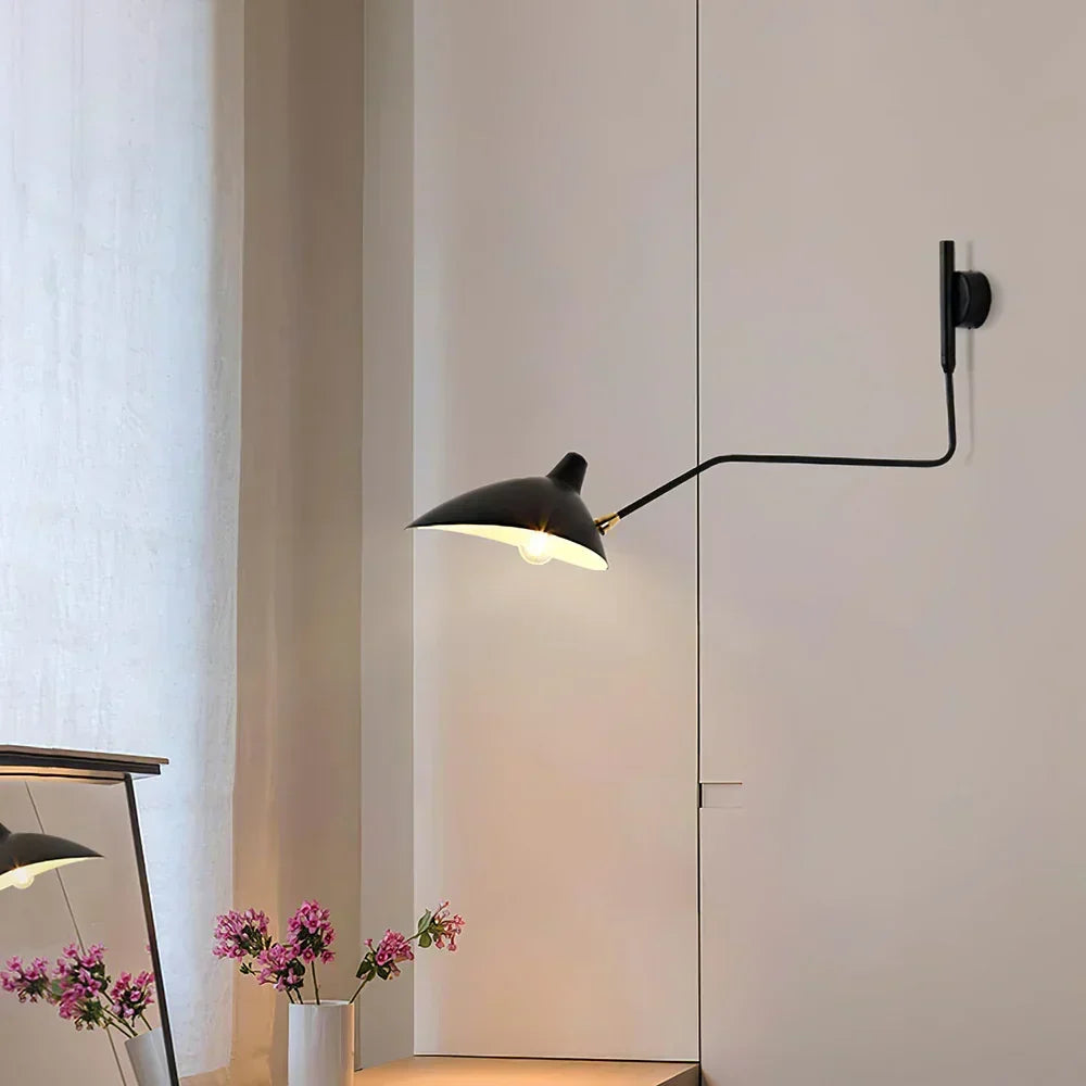 Adjustable Double-Arm Wall Lamp for Reading and Accent Lighting