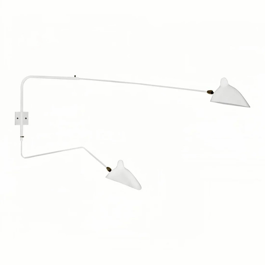 Adjustable Double-Arm Wall Lamp for Reading and Accent Lighting