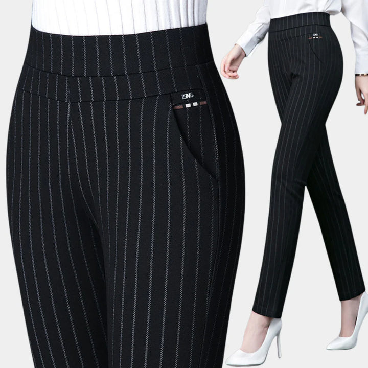 Comfortable High-Waisted Stretch Trousers