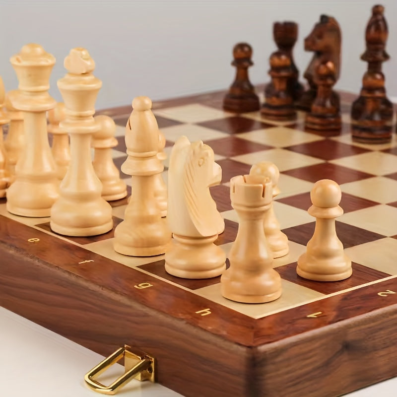 Solid Wood Travel Chess Set - Woodduelor