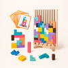 Wooden Tetris Puzzle Game - A Brain Teaser That Grows with Your Child