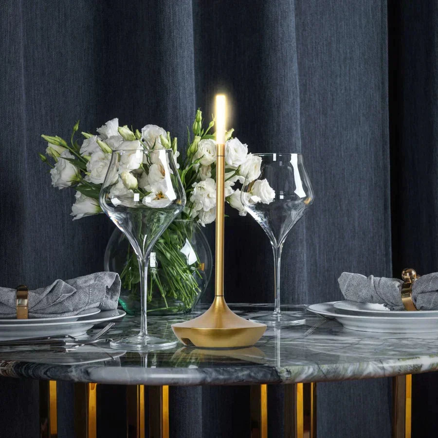 LumaGlow Dimmable LED Candle Lamp – Elegant and Cordless with Long Battery Life